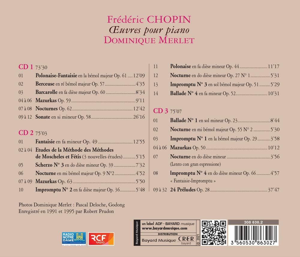 Frédéric Chopin - OEuvres pour piano