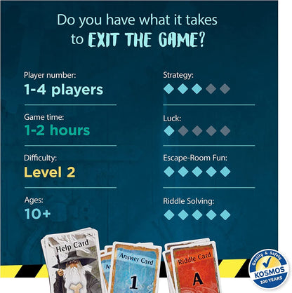 Thames & Kosmos - EXIT: The Cursed Labyrinth – Level: 2/5 - Unique Escape Room Game - 1 -4 Players - Puzzle Solving Strategy Board Games for Adults & Kids, Ages 10+ - 692860