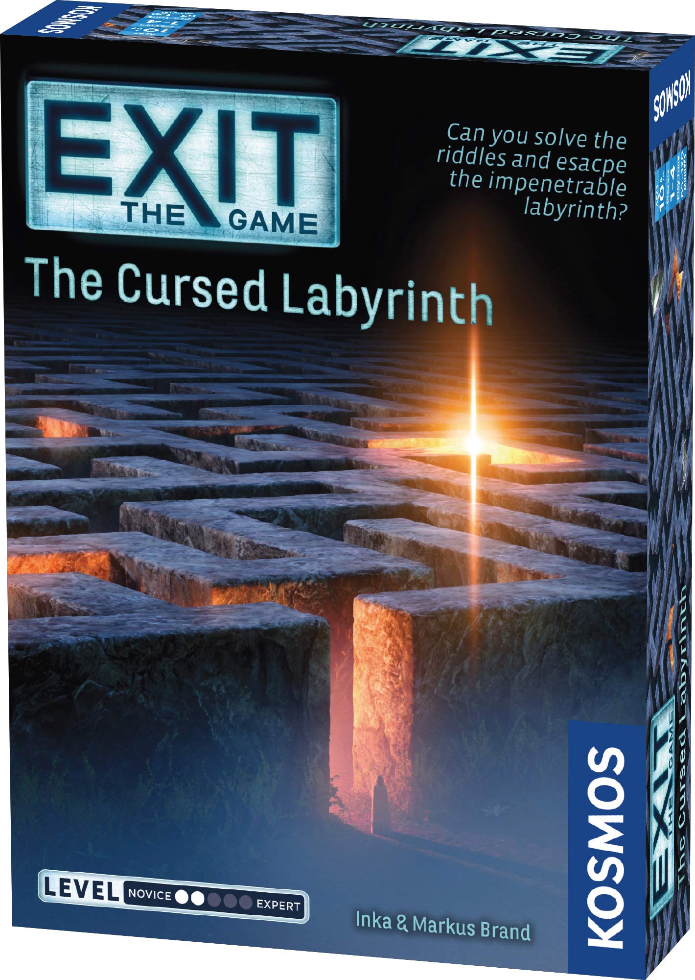 Thames & Kosmos - EXIT: The Cursed Labyrinth – Level: 2/5 - Unique Escape Room Game - 1 -4 Players - Puzzle Solving Strategy Board Games for Adults & Kids, Ages 10+ - 692860