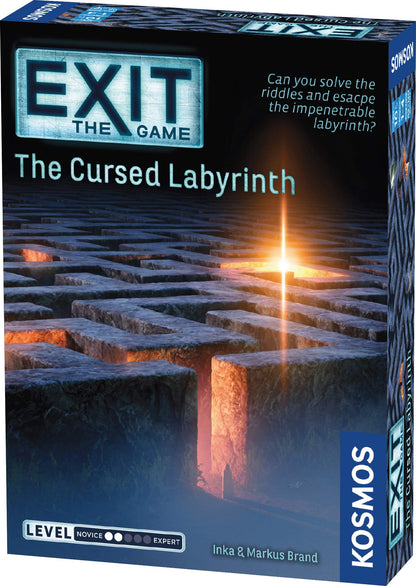 Thames & Kosmos - EXIT: The Cursed Labyrinth – Level: 2/5 - Unique Escape Room Game - 1 -4 Players - Puzzle Solving Strategy Board Games for Adults & Kids, Ages 10+ - 692860