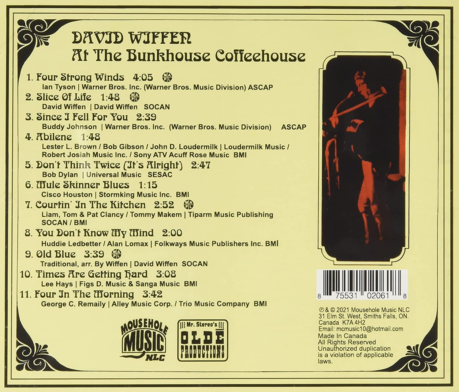 David Wiffen At The Bunkho