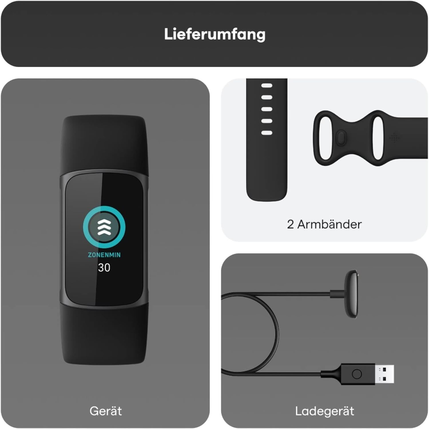 Fitbit Charge 5 Black stainless steel