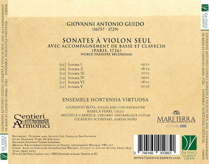 Guido: Sonates a Violon..