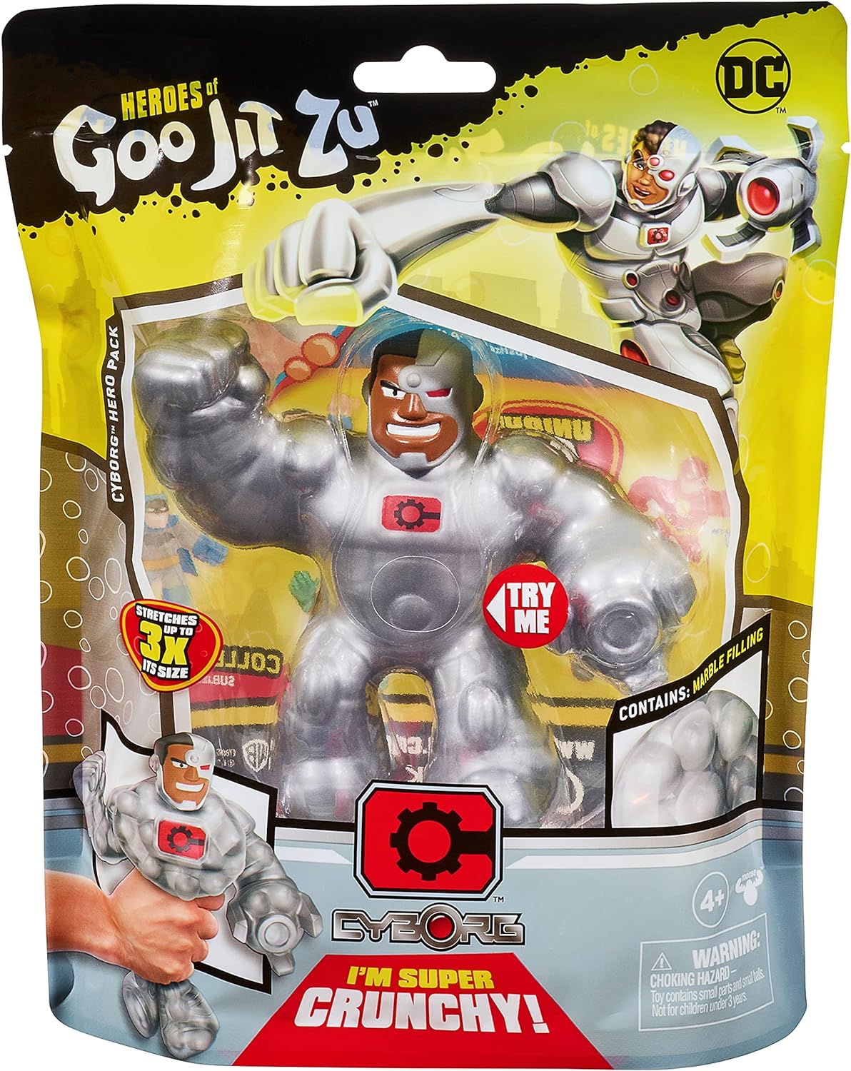 Heroes of Goo Jit Zu Licensed DC S2 - Cyborg, Multicolor (41219