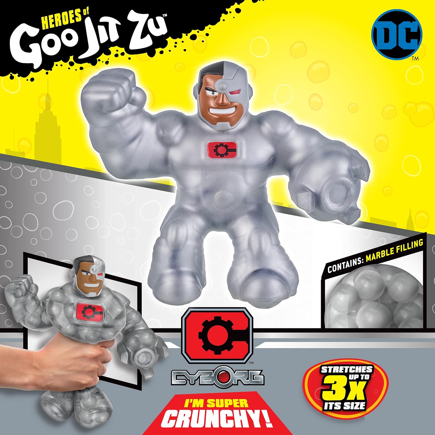 Heroes of Goo Jit Zu Licensed DC S2 - Cyborg, Multicolor (41219