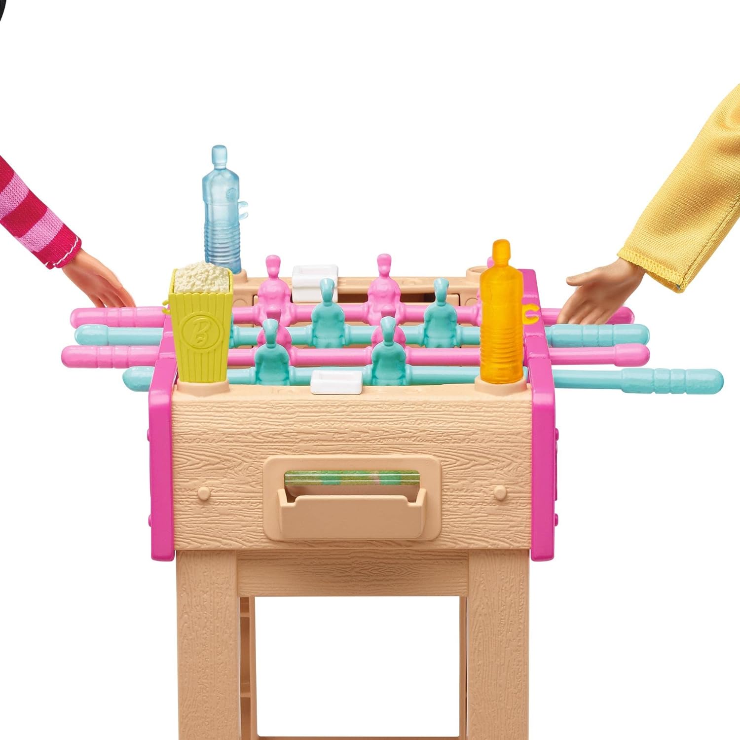 Barbie Set de Juego con futbolín, Perrito y Accesorios de Juguete para muñecas, Regalo para niñas y niños +3 años (Mattel GRG77