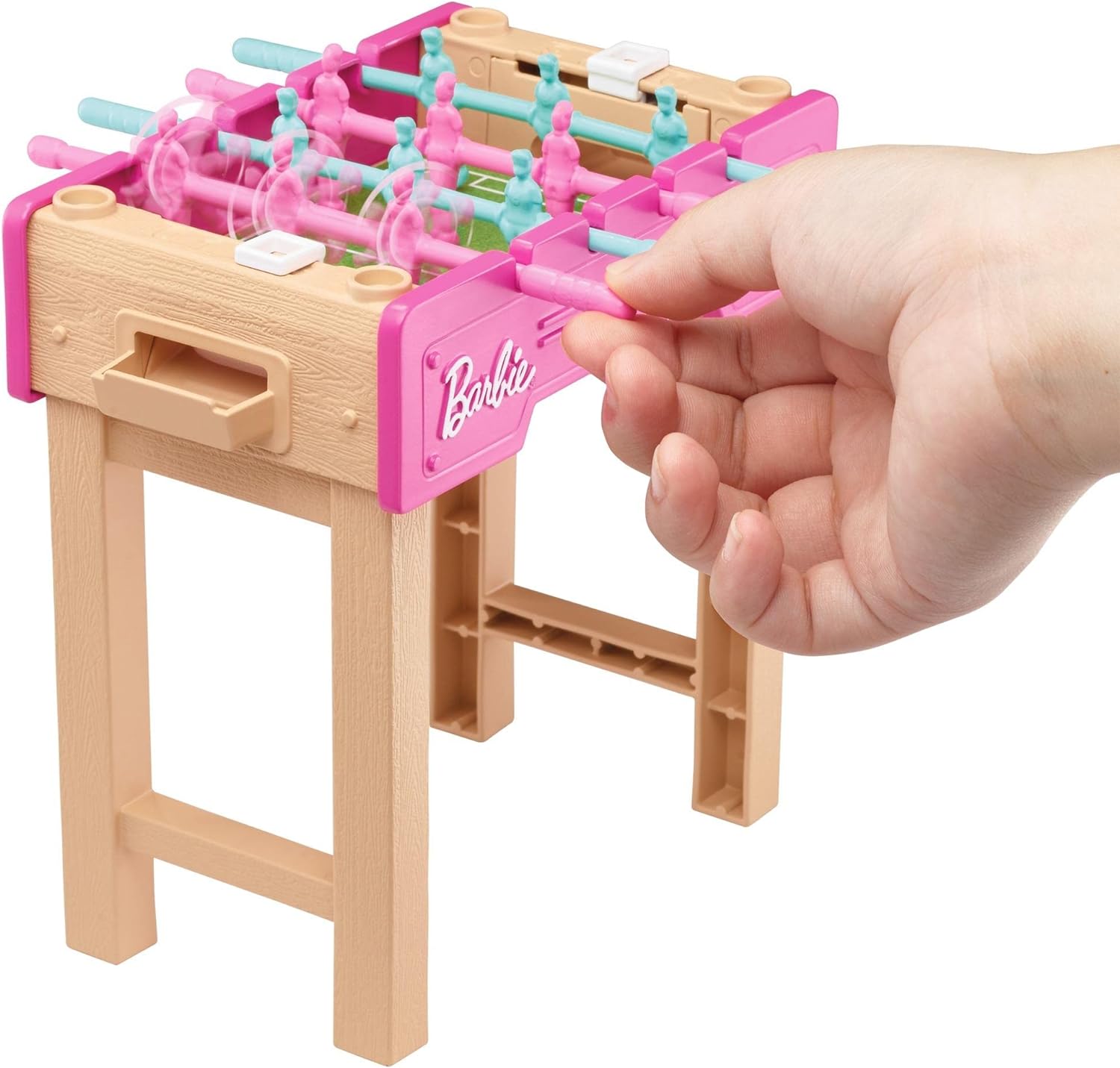 Barbie Set de Juego con futbolín, Perrito y Accesorios de Juguete para muñecas, Regalo para niñas y niños +3 años (Mattel GRG77