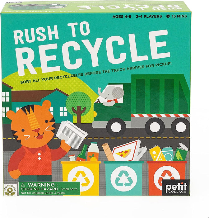 Petit Collage PTC626 Rush to Recycle Board Game Childrens, Green, A4