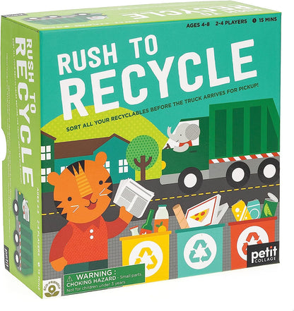 Petit Collage PTC626 Rush to Recycle Board Game Childrens, Green, A4