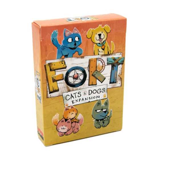 Leder Games | Fort: Cats and Dogs Expansion | Board Game | Ages 10+ | 2-4 Players | 20-40 Minutes Playing Time