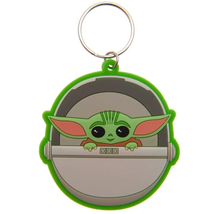 Pyramid International Star Wars: The Mandalorian Unisex Rk39061c Star Wars The Mandalorian Rubber Keyring Baby Yoda , Multicolored, 4 5 x 6 cm UK, Multi
