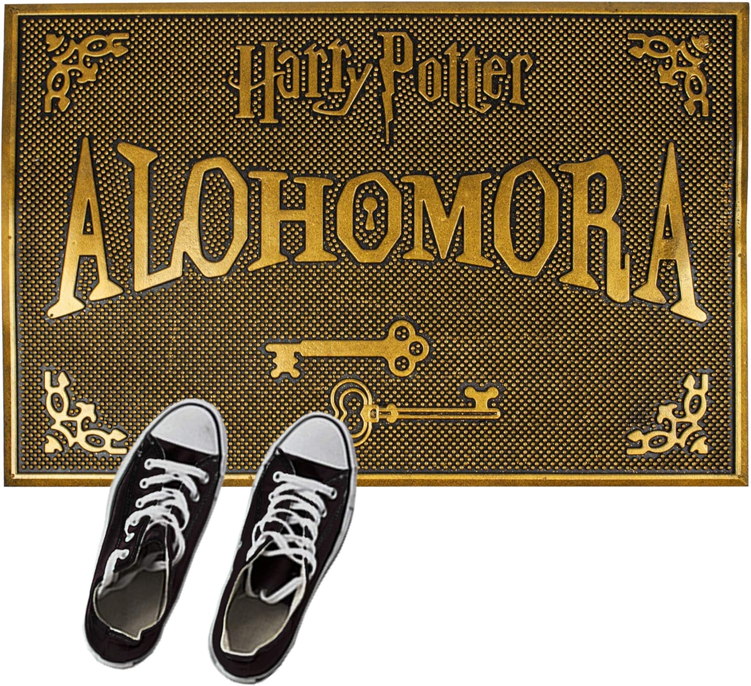 Pyramid International Harry Potter Door Mat, (Alohomora Design) 40cm x 60cm Rubber Doormat - Official Harry Potter Merchandise Standard See Picture
