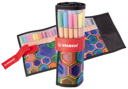 Fineliner - STABILO Point 88 Arty Rollerset of 25 Assorted Colours