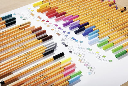 Fineliner - STABILO Point 88 Arty Rollerset of 25 Assorted Colours