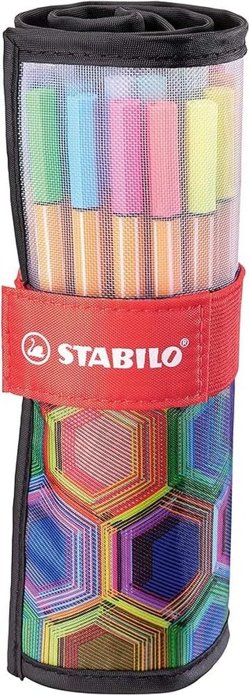 Fineliner - STABILO Point 88 Arty Rollerset of 25 Assorted Colours