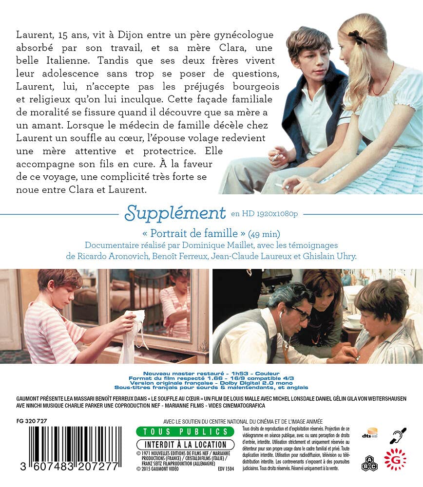 Murmur of the Heart (1971) ( Le Souffle au coeur ) ( Dearest Love )