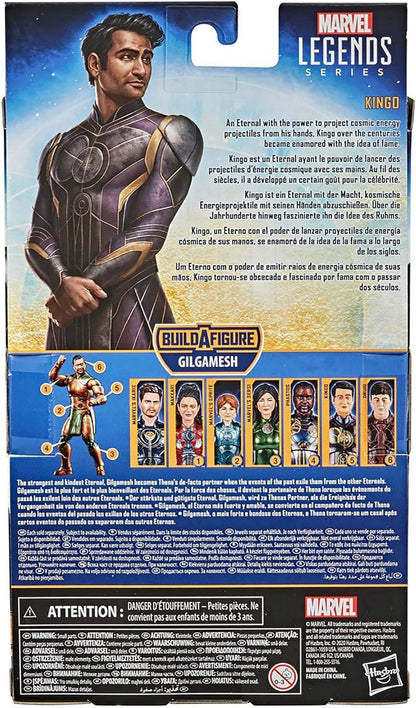Marvel Hasbro Legends Series The Eternals 6-Inch Action Figure Toy Kingo, Movie-Inspired Design, Includes 4 Accessories, Ages 4 and Up