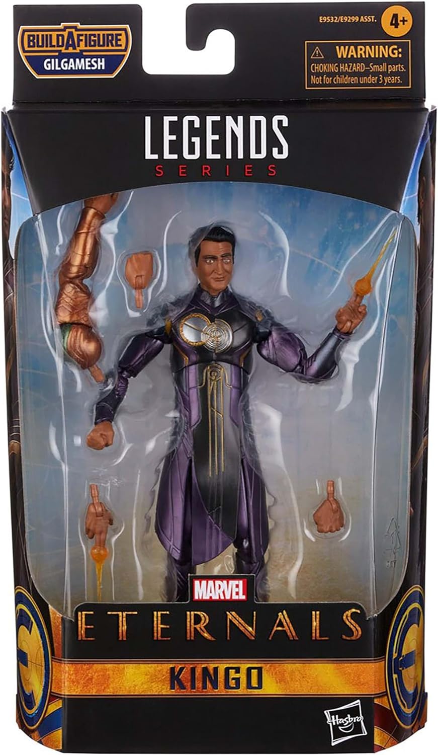 Marvel Hasbro Legends Series The Eternals 6-Inch Action Figure Toy Kingo, Movie-Inspired Design, Includes 4 Accessories, Ages 4 and Up