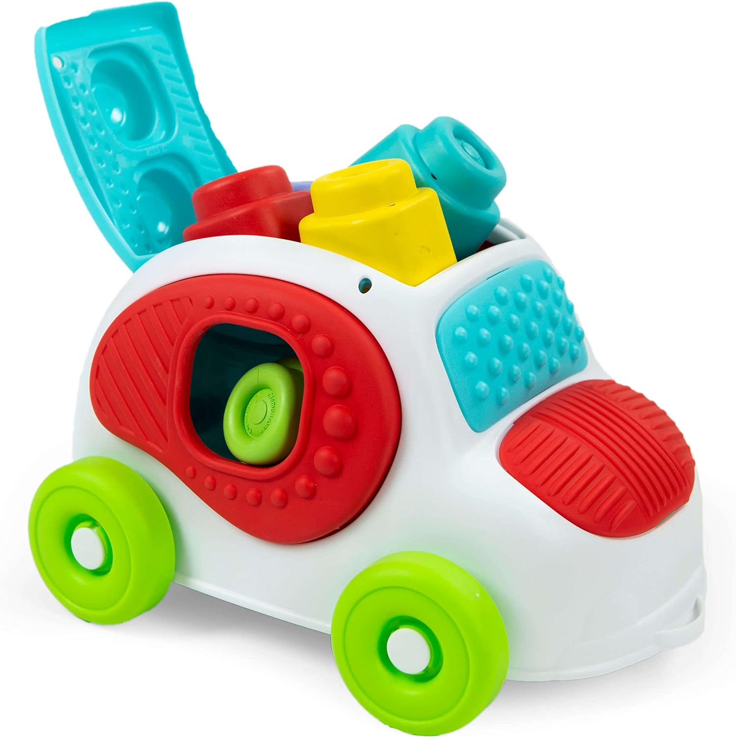 Clementoni 17315 Soft Clemmy Sensory Car for Babies and Toddlers, Ages 6 Months Plus, Multi-Coloured