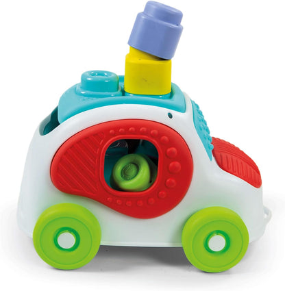 Clementoni 17315 Soft Clemmy Sensory Car for Babies and Toddlers, Ages 6 Months Plus, Multi-Coloured