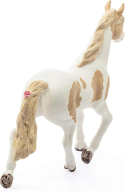 schleich Horse Club 13884 Realistic Spotted Mare Horse Toy Figurine - Paint Horse Mare Spotted Toy, Childrens Educational Animal Farm Toy for Boys and Girls - Perfect Horse Toys Birthday Gift Ages 5+