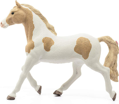 schleich Horse Club 13884 Realistic Spotted Mare Horse Toy Figurine - Paint Horse Mare Spotted Toy, Childrens Educational Animal Farm Toy for Boys and Girls - Perfect Horse Toys Birthday Gift Ages 5+