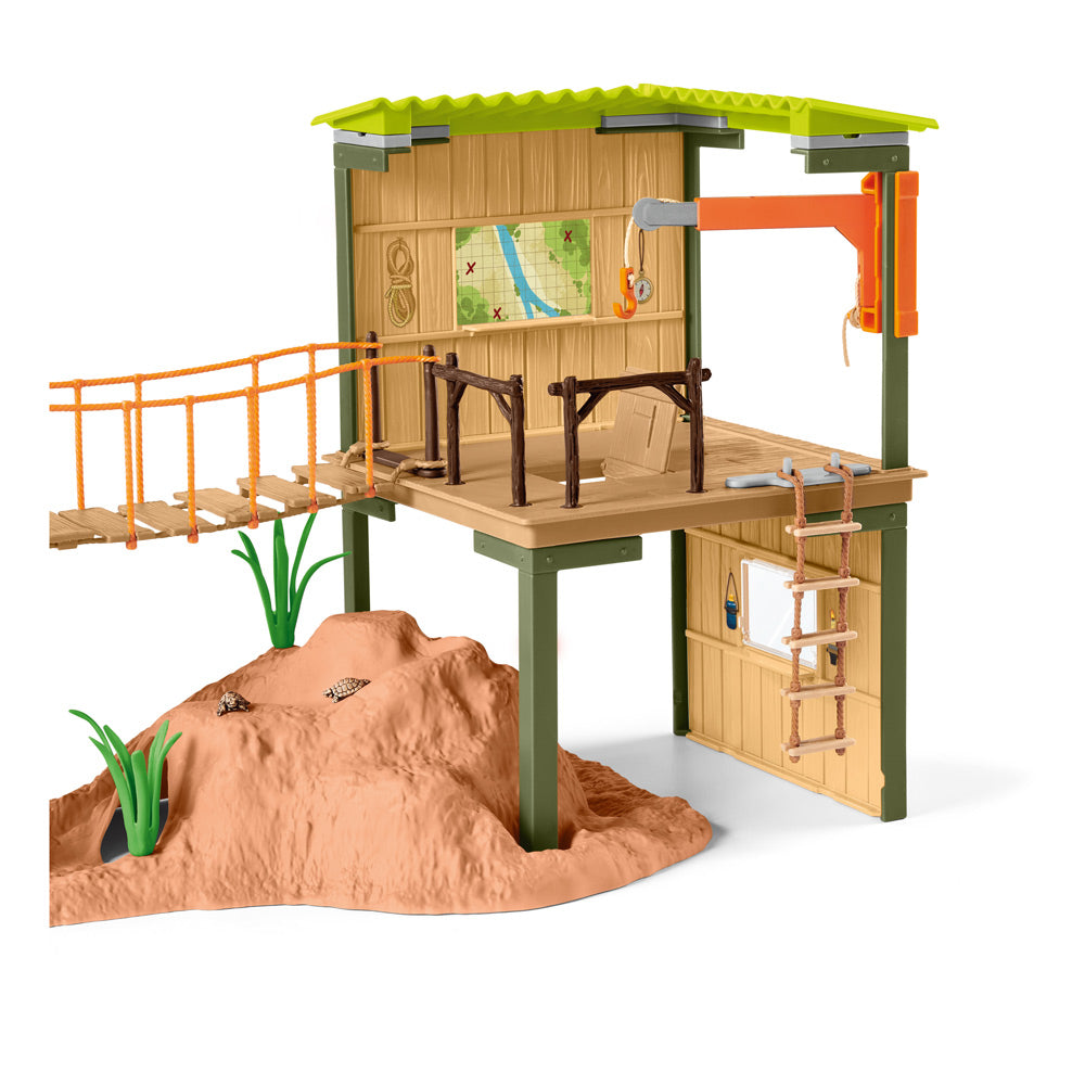 SCHLEICH Wild Life Ranger Adventure Station Toy Playset, Unisex, Multi-colour (42507)