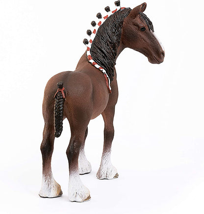 schleich 13808 Clydesdale Wallach, für Kinder ab 3+ Jahren, FARM WORLD - Spielfigur