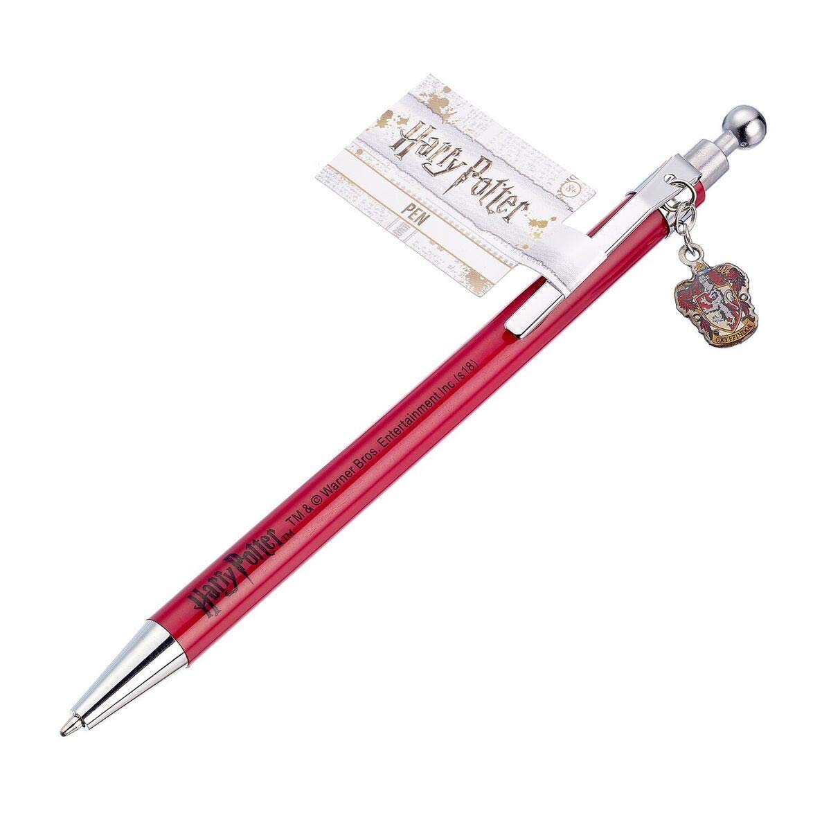 Harry Potter Gryffindor Crest Ballpoint Pen (One Size) (Red