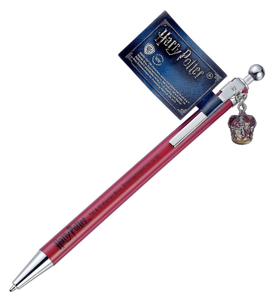 Harry Potter Gryffindor Crest Ballpoint Pen (One Size) (Red