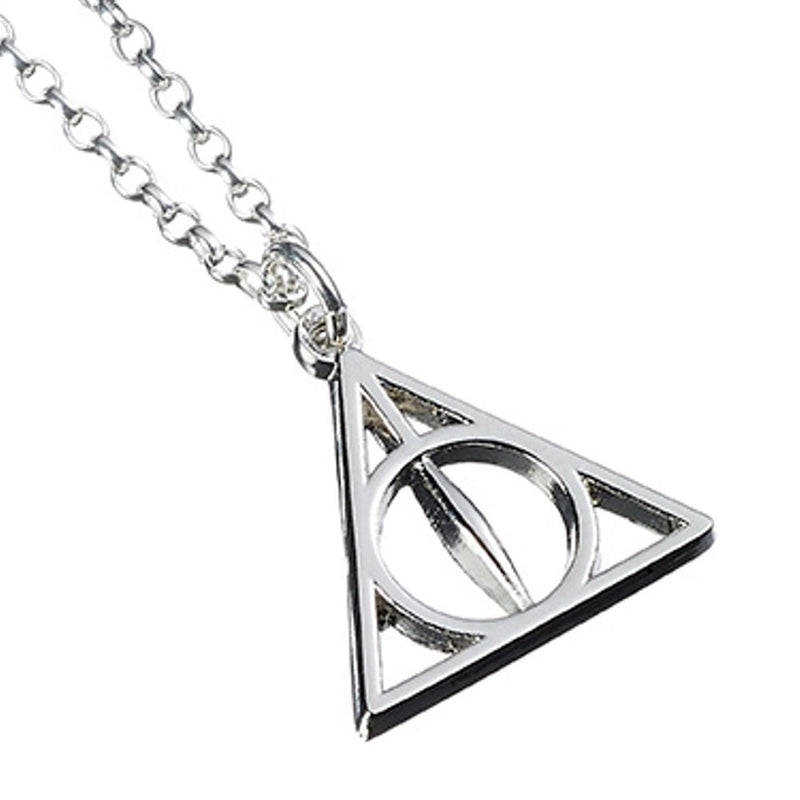 The Carat Shop Official Sterling Silver Harry Potter Jewellery Deathly Hallows Necklace