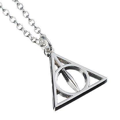 The Carat Shop Official Sterling Silver Harry Potter Jewellery Deathly Hallows Necklace