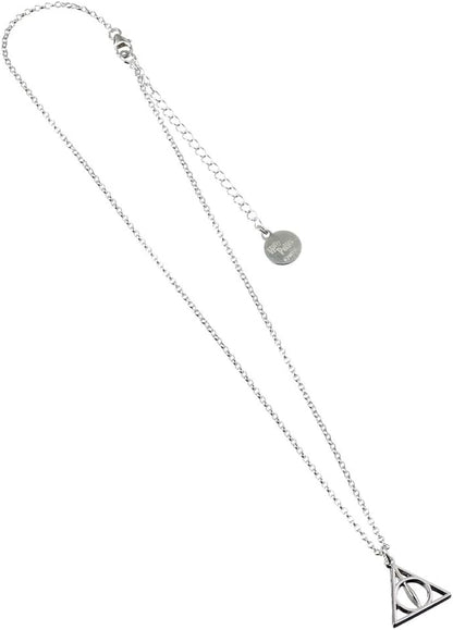 The Carat Shop Official Sterling Silver Harry Potter Jewellery Deathly Hallows Necklace