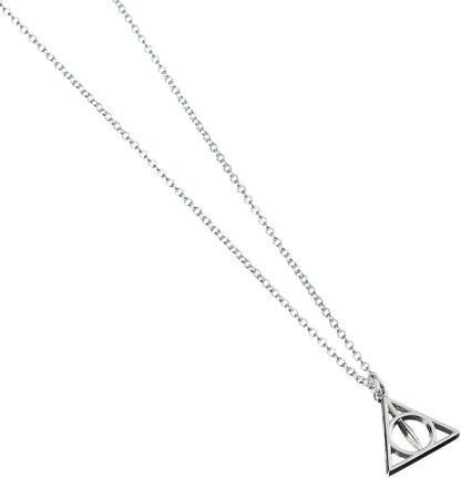 The Carat Shop Official Sterling Silver Harry Potter Jewellery Deathly Hallows Necklace