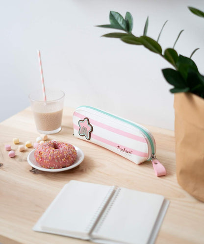 Grupo Erik Stifte Mäppchen Pusheen Etui Rose - Stift Etui - Federmäppchen Jungen und Mädchen - Kleines Mäppchen, 9 x 22,5 x 5 cm