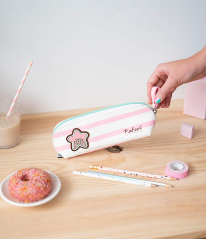 Grupo Erik Stifte Mäppchen Pusheen Etui Rose - Stift Etui - Federmäppchen Jungen und Mädchen - Kleines Mäppchen, 9 x 22,5 x 5 cm