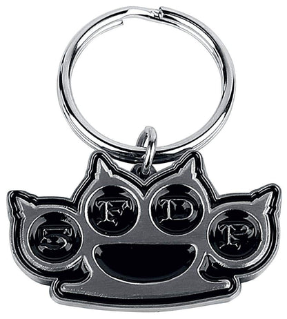 Five Finger Death Punch Standard Keychain: Knuckle, black, One Size
