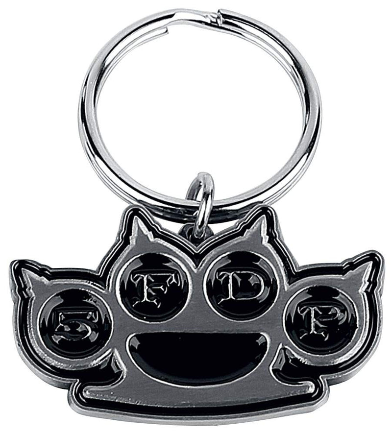 Five Finger Death Punch Standard Keychain: Knuckle, black, One Size