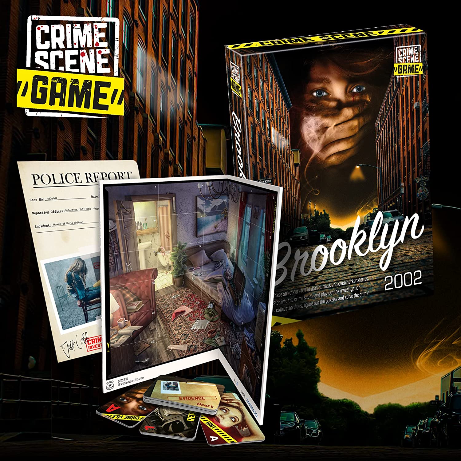 Tactic Games- Escena del Crimen Brooklyn, Multicolor (58421