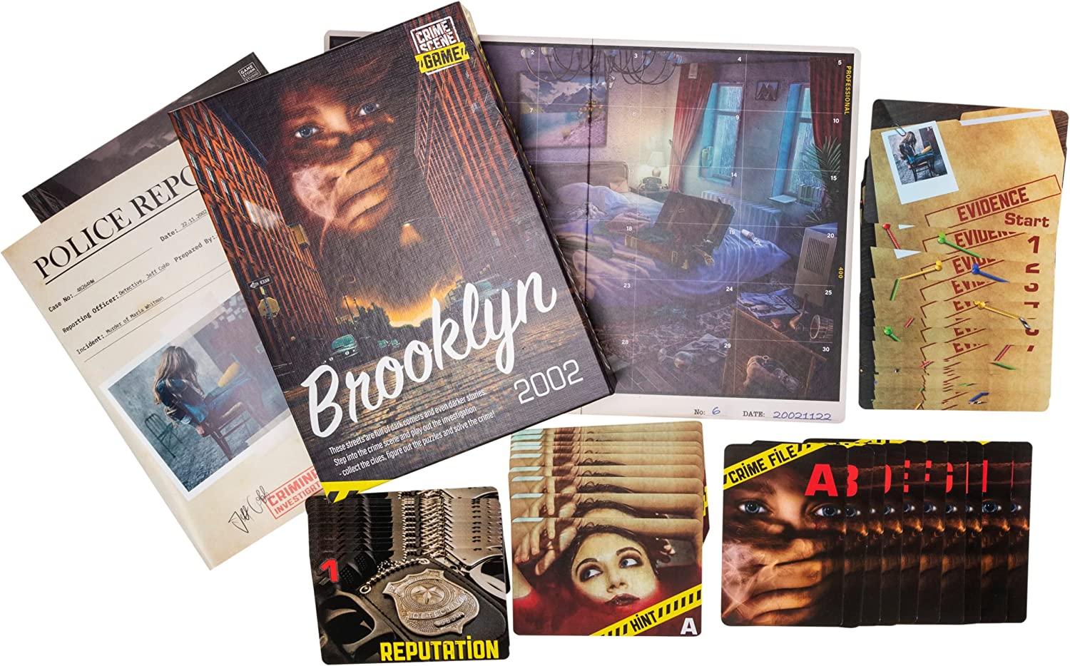 Tactic Games- Escena del Crimen Brooklyn, Multicolor (58421