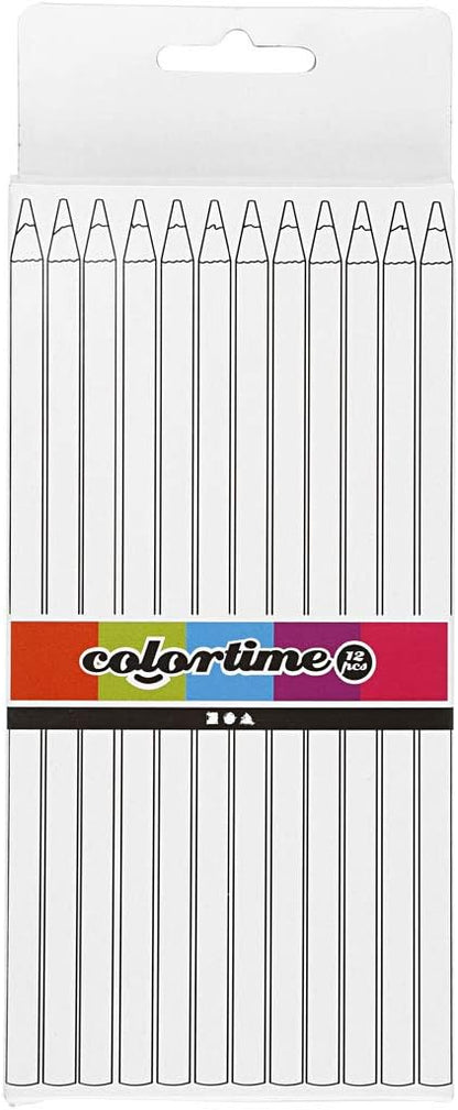 Colortime Pencil Crayons, Wood, Light Blue, One Size