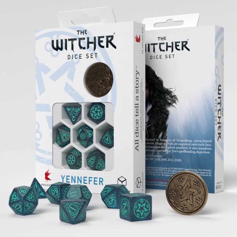 Q-Workshop QWOWYE3W The Witcher Dice Set: Yennefer – Sorceress Supreme (7
