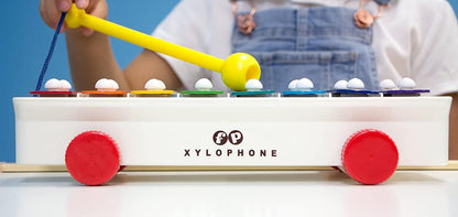 Fisher Price Classics | Pull-a-Tune Xylophone| Learn to Walk with Interactive Toy Features, Classic Musical Toy Suitable for Boys and Girls Ages 12 Months+ | Basic Fun 1702