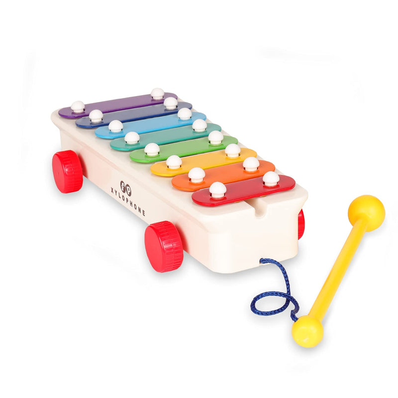 Fisher Price Classics | Pull-a-Tune Xylophone| Learn to Walk with Interactive Toy Features, Classic Musical Toy Suitable for Boys and Girls Ages 12 Months+ | Basic Fun 1702