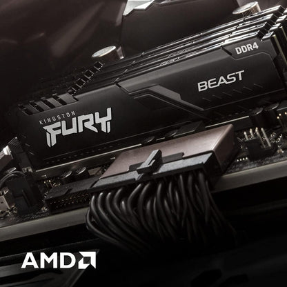 Kingston FURY Beast 32GB (2x16GB) 3600MHz DDR4 CL18 Desktop Memory Kit of 2 KF436C18BBK2/32