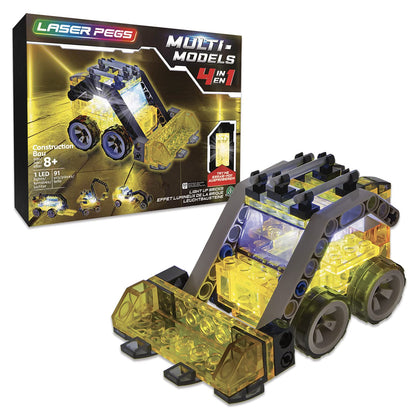 giochi preziosi s.p.a. LAU05000 Laser Pegs Models-4-in-1 Construction, Multi Colour