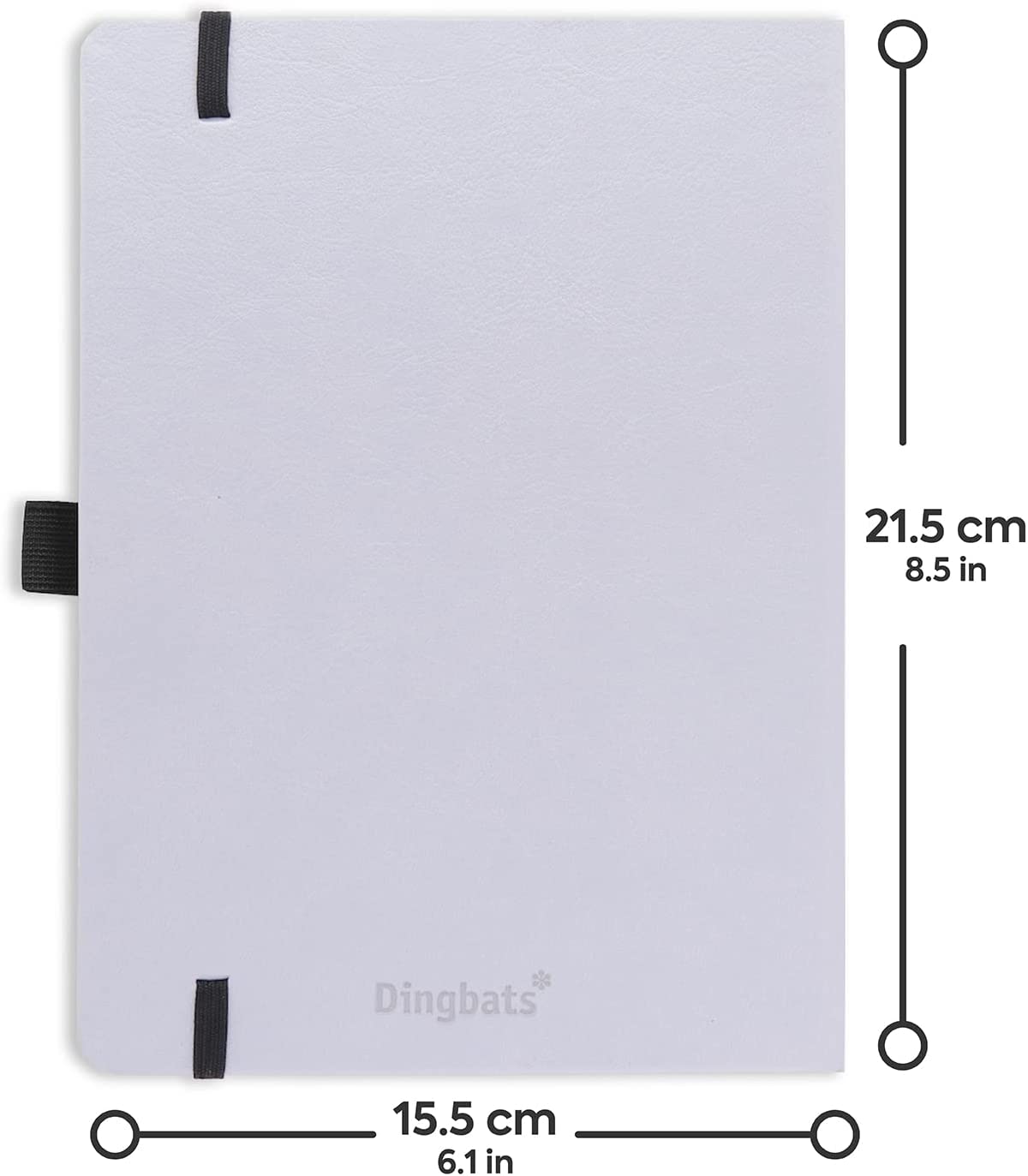 Dingbats* - Tierwelt Notizbuch A5 Gepunktet - Weicher Einband aus veganem Leder für Arbeit, Reisen, Universität - mit elastischem Verschlussband