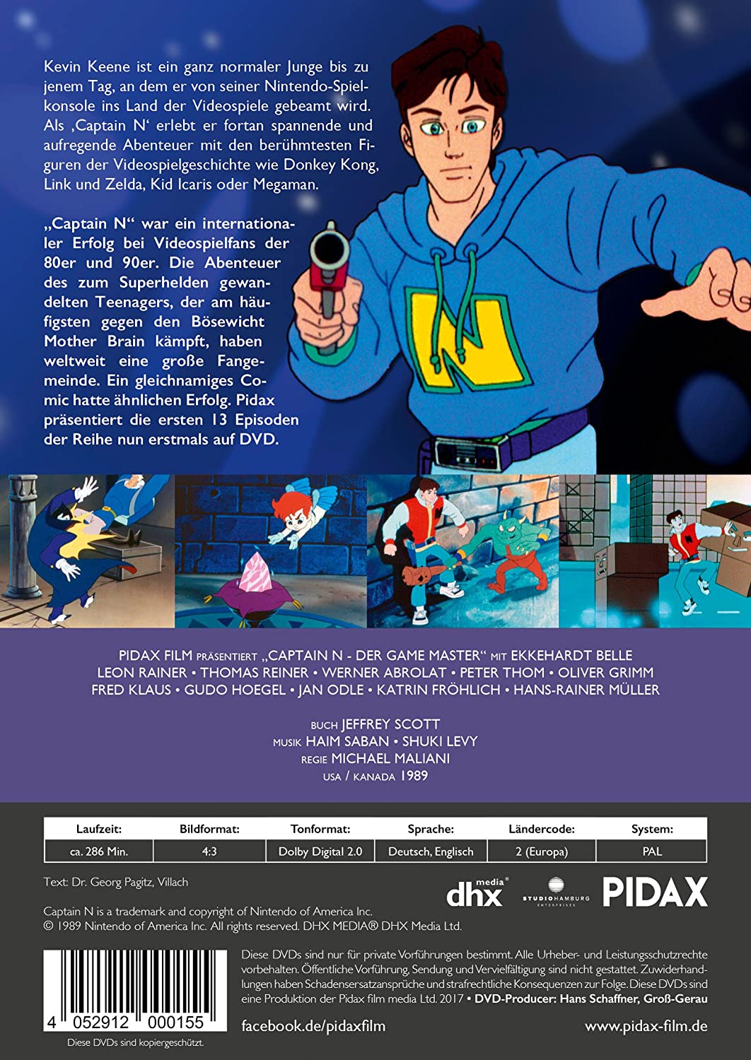 Captain N: Der Game Master, Staffel 1 / Die komplette 1. Staffel der Kultserie (Pidax Animation)