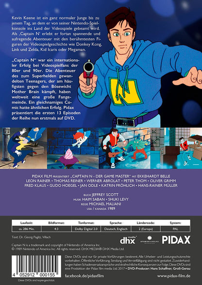 Captain N: Der Game Master, Staffel 1 / Die komplette 1. Staffel der Kultserie (Pidax Animation)