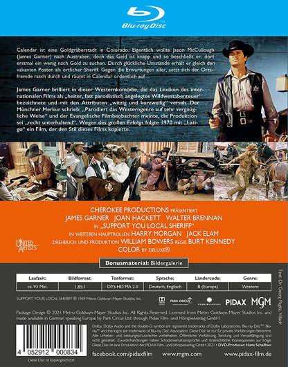 Auch Ein Sheriff Braucht Mal Hilfe (Support Your Local Sheriff (Blu-Ray